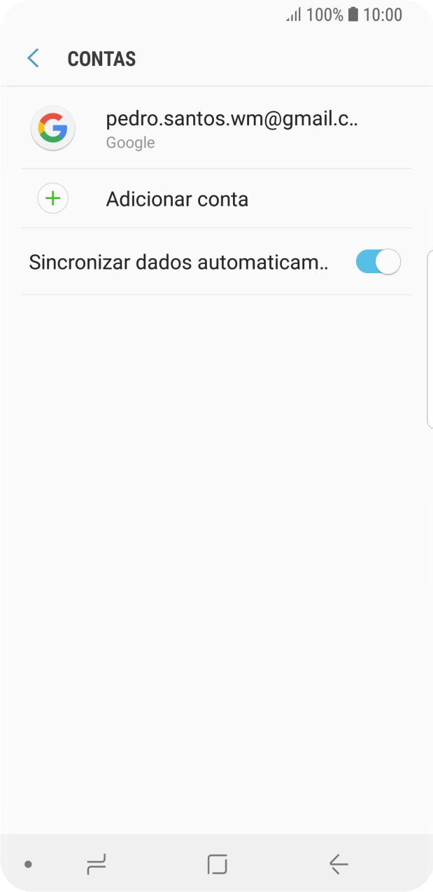 Prima a conta pretendida.