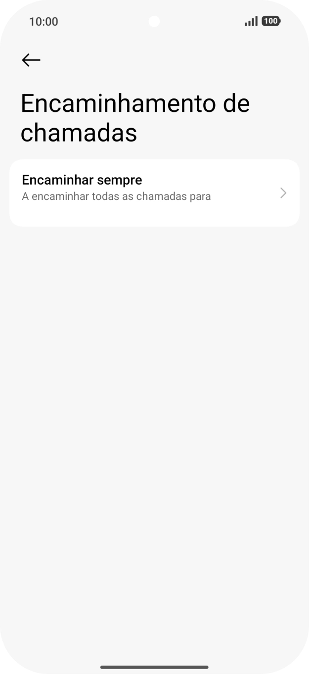 Prima o tipo de desvio pretendido.