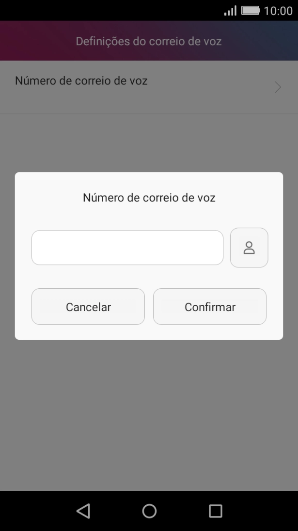 Introduza 123 e prima Confirmar.