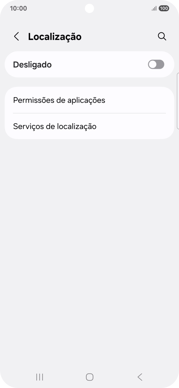 Prima o indicador para ativar ou desativar a função.