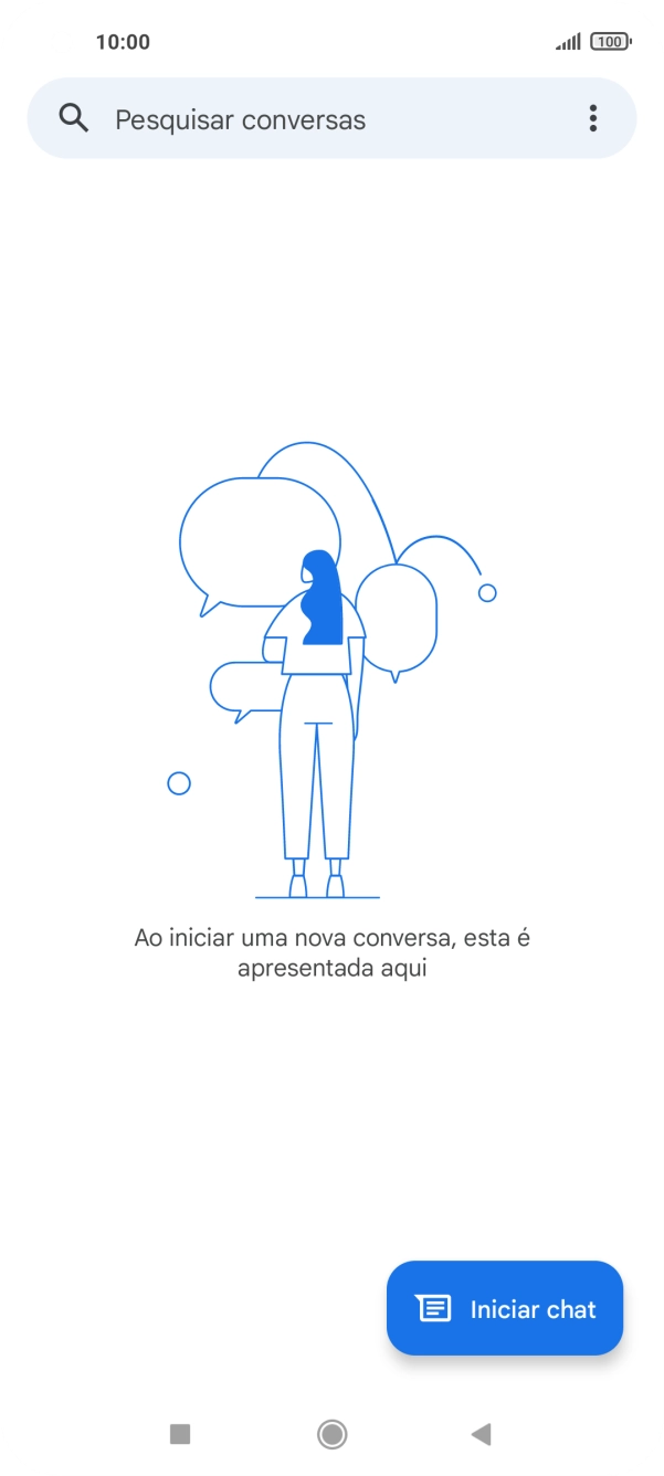 Prima Iniciar chat.