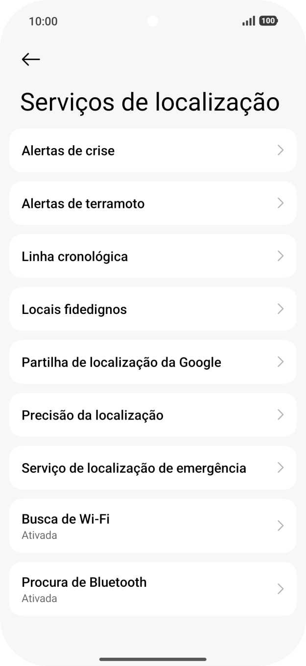 Prima Precisão da localização.