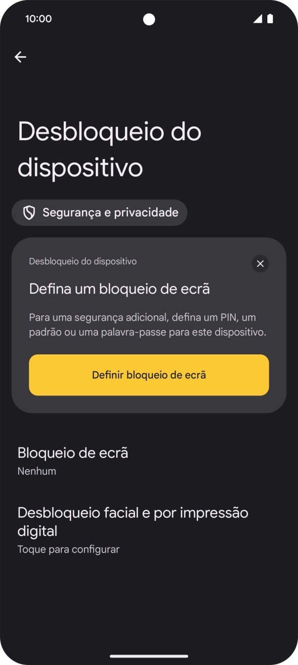 Para voltar ao ecrã inicial, deslize o dedo de baixo para cima a partir da base do ecrã.