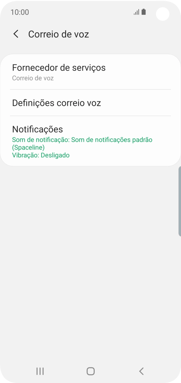 Prima Definições correio voz.
