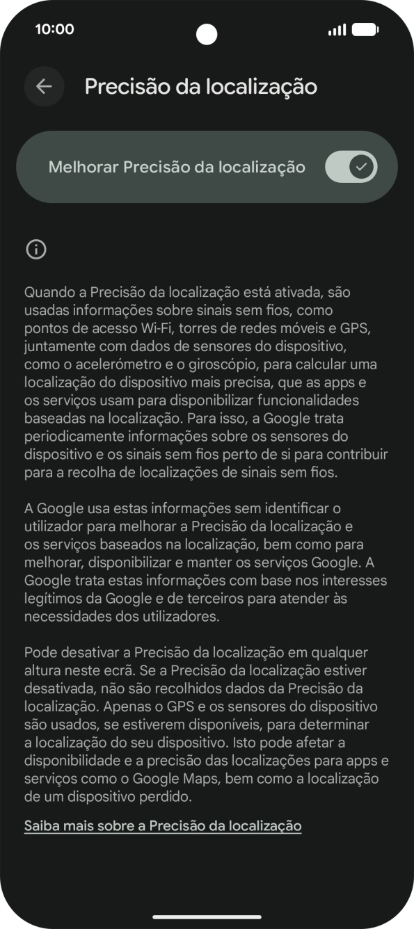 Se premir o indicador junto a 