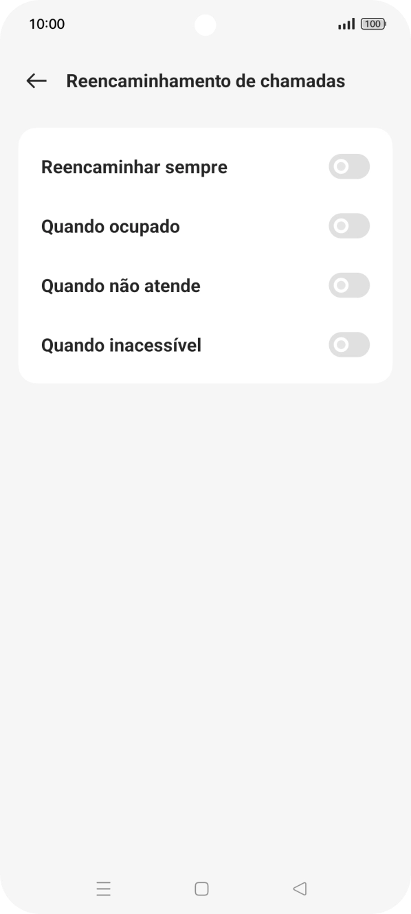 Prima o indicador junto ao tipo de desvio pretendido.