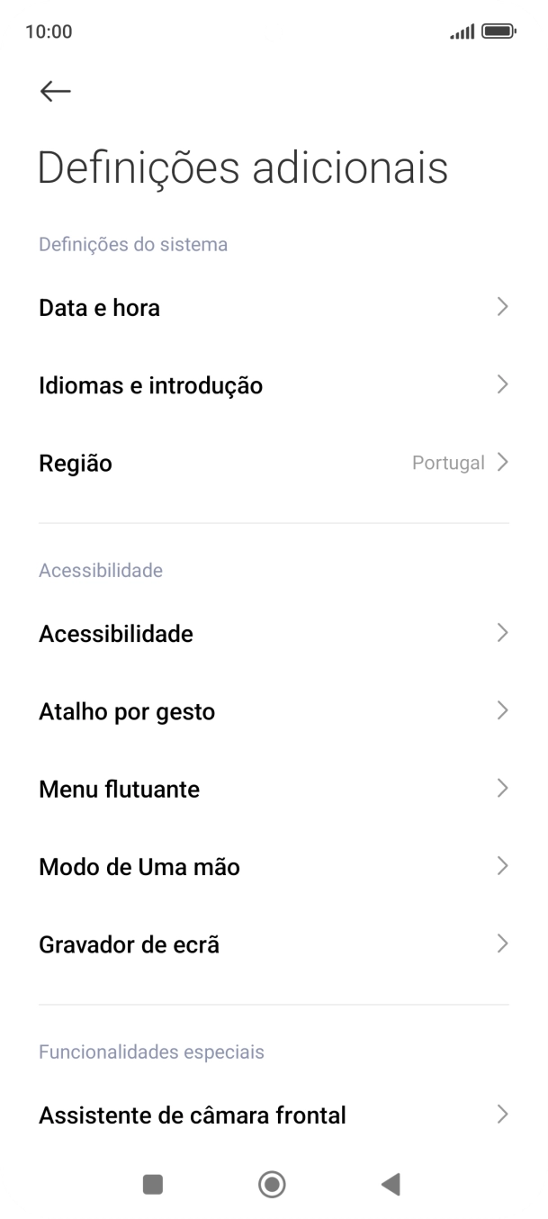 Prima Data e hora.