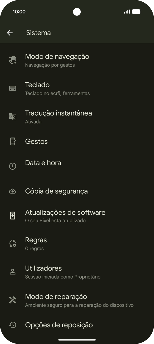 Prima Opções de reposição.