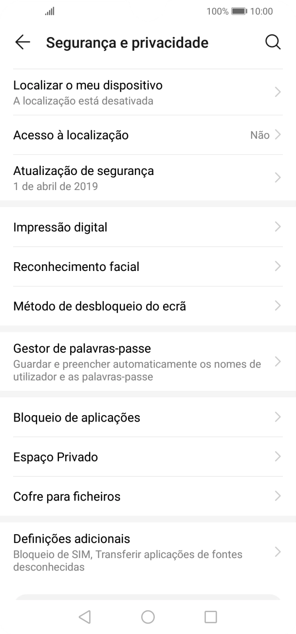 Prima Definições adicionais.