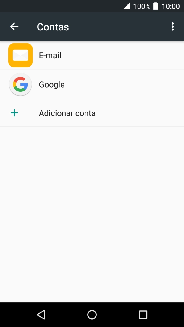Prima o ícone de menu.