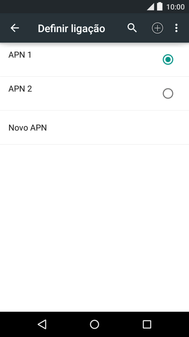 Prima o campo junto à ligação de dados para a ativar.