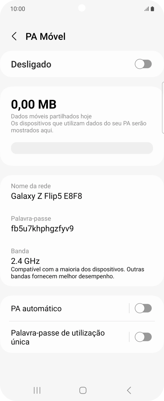 Prima Nome da rede.