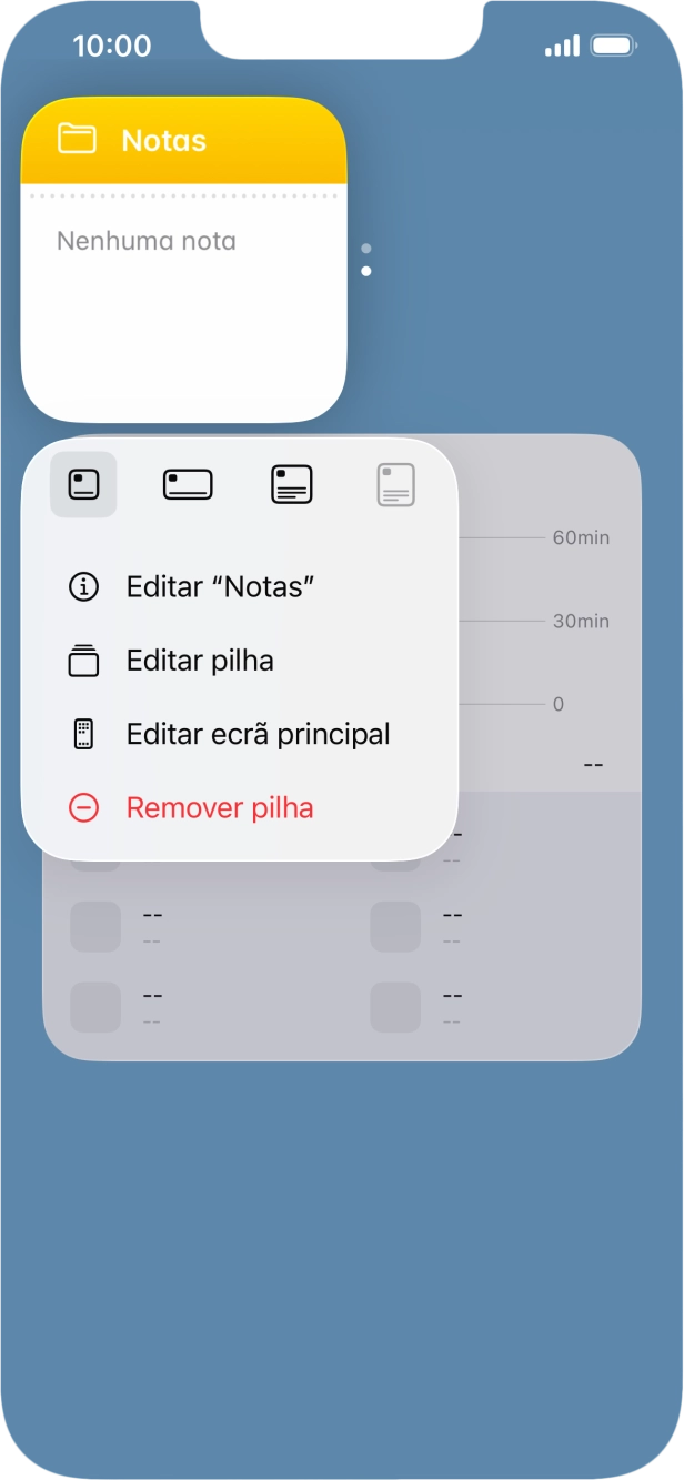 Prima Editar pilha.