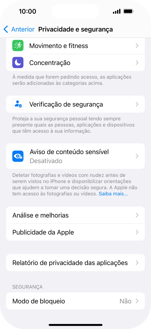 Prima Relatório de privacidade das aplicações.