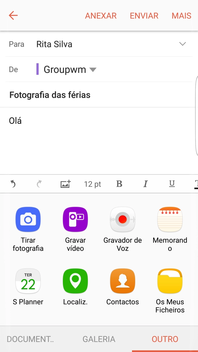 Prima Os Meus Ficheiros e vá até à pasta pretendida.