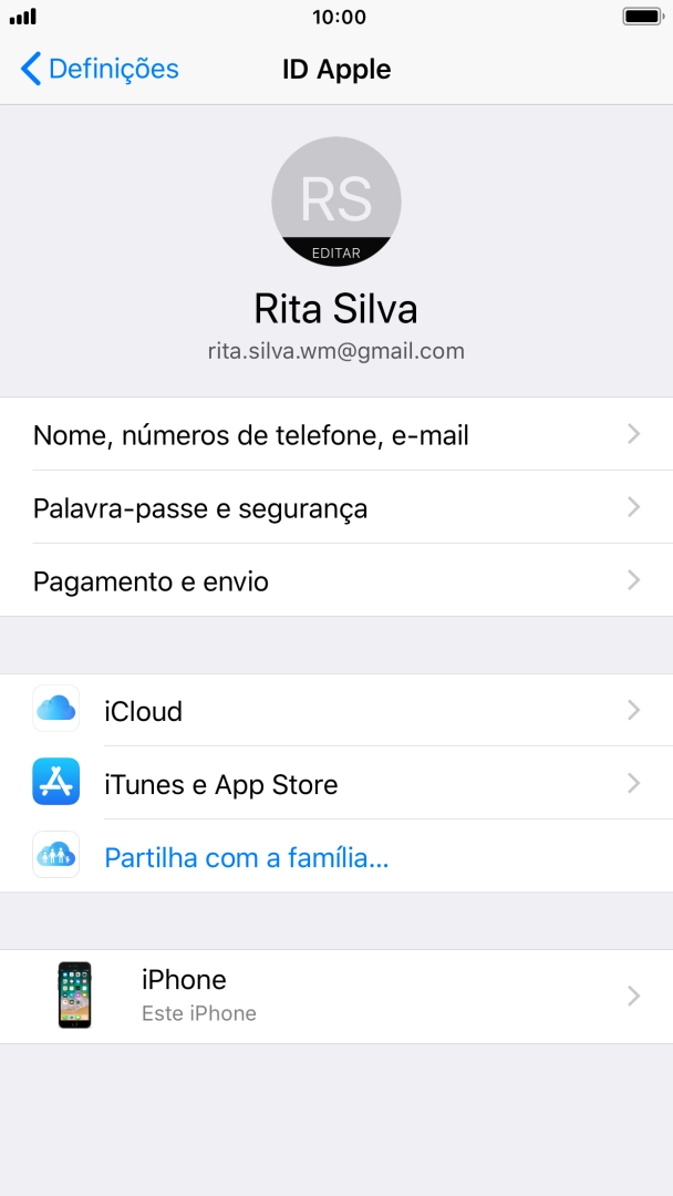 Prima iCloud.