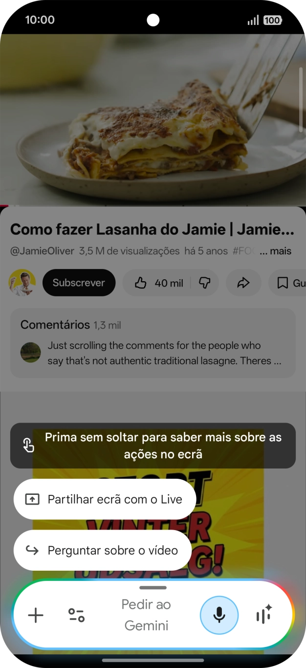 Prima Perguntar sobre o vídeo.