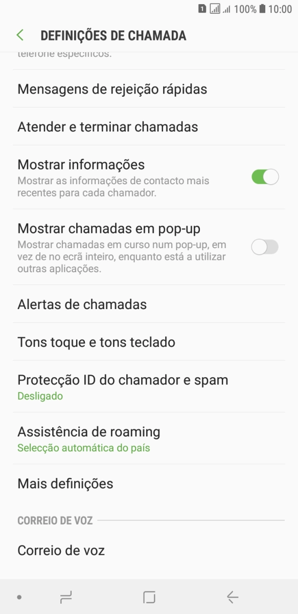 Prima Correio de voz.