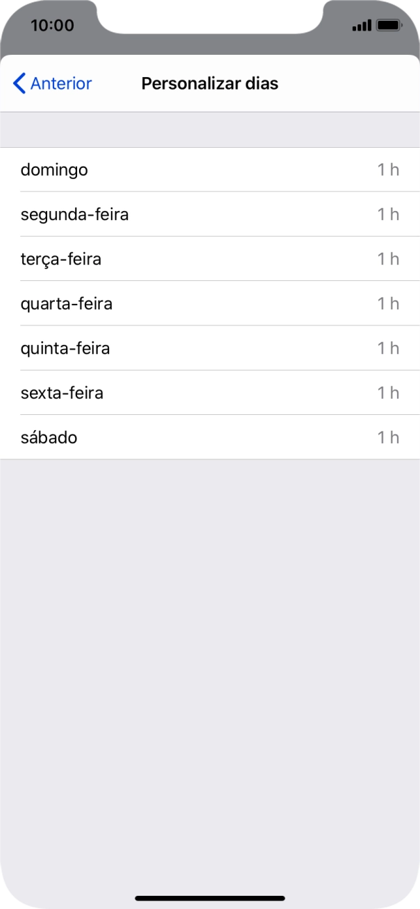 Prima os dias pretendidos.