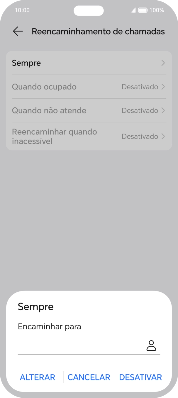 Prima DESATIVAR.