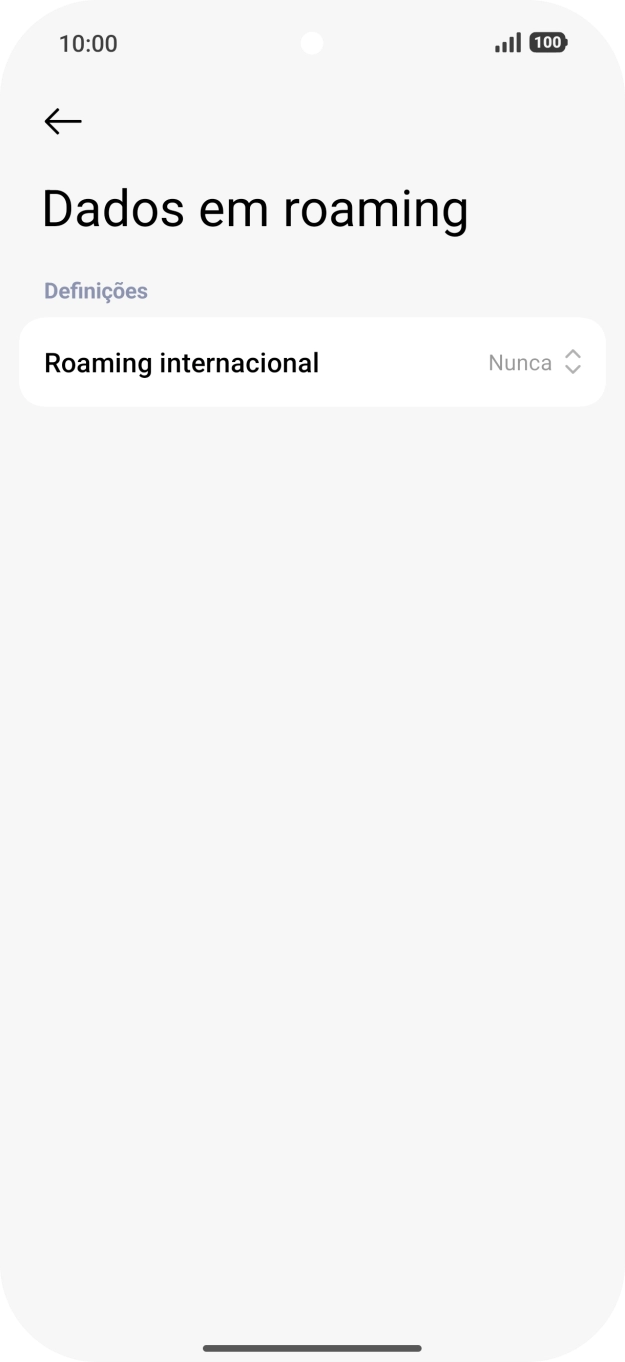 Prima a lista suspensa junto a 