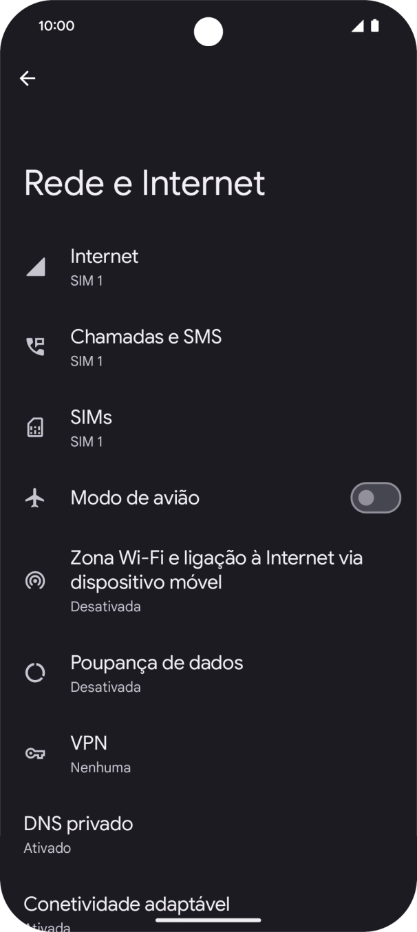 Prima Zona Wi-Fi e ligação à Internet via dispositivo móvel.