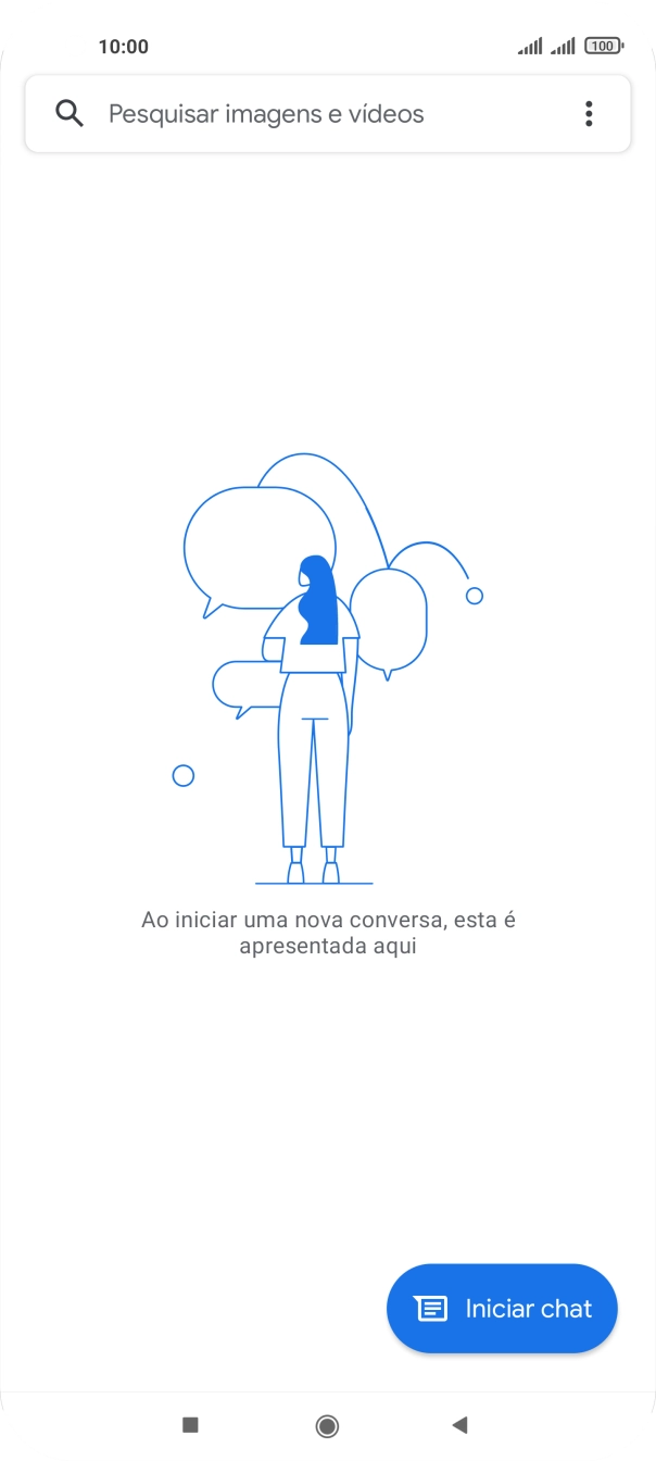 Prima Iniciar chat.