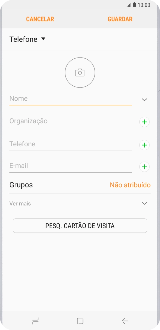 Prima Nome e introduza o nome pretendido.