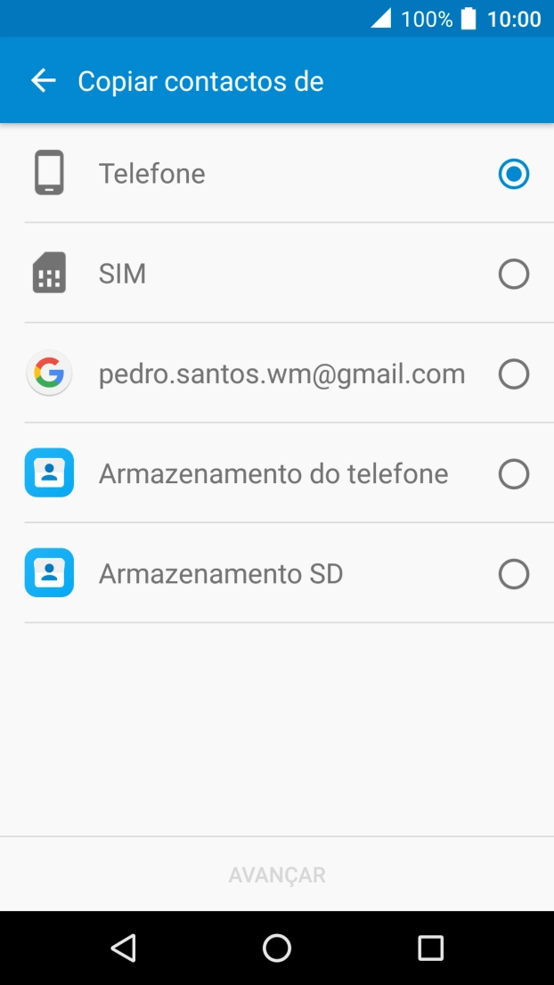 Prima AVANÇAR.
