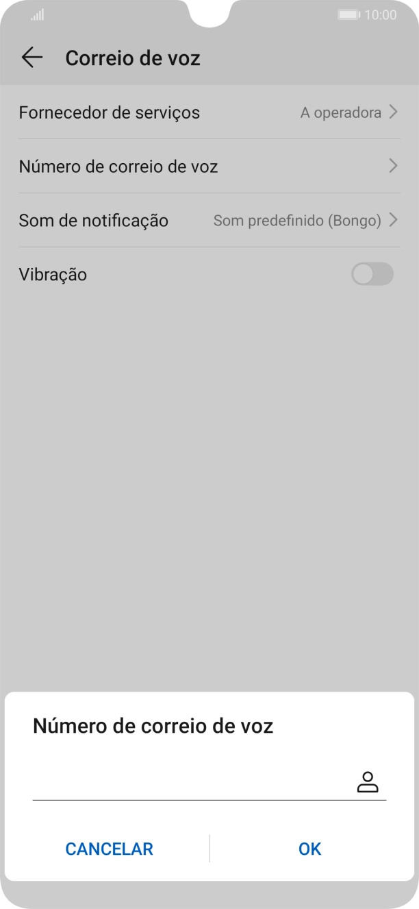 Introduza 123 e prima OK.