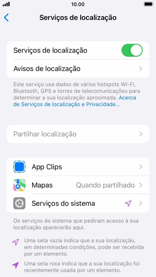 Prima a app pretendida.