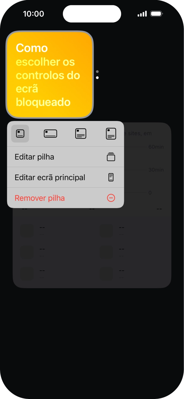 Prima Editar pilha.