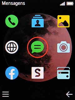 Selecione o ícone de Contactos.