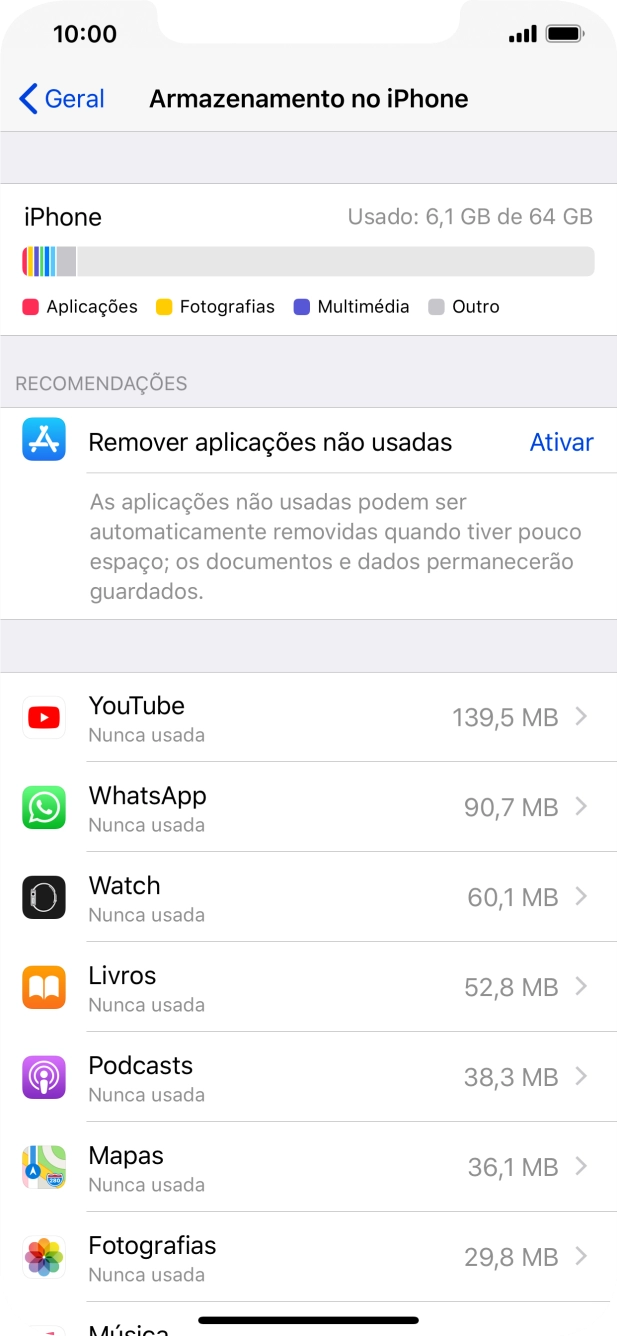 Prima a app pretendida.