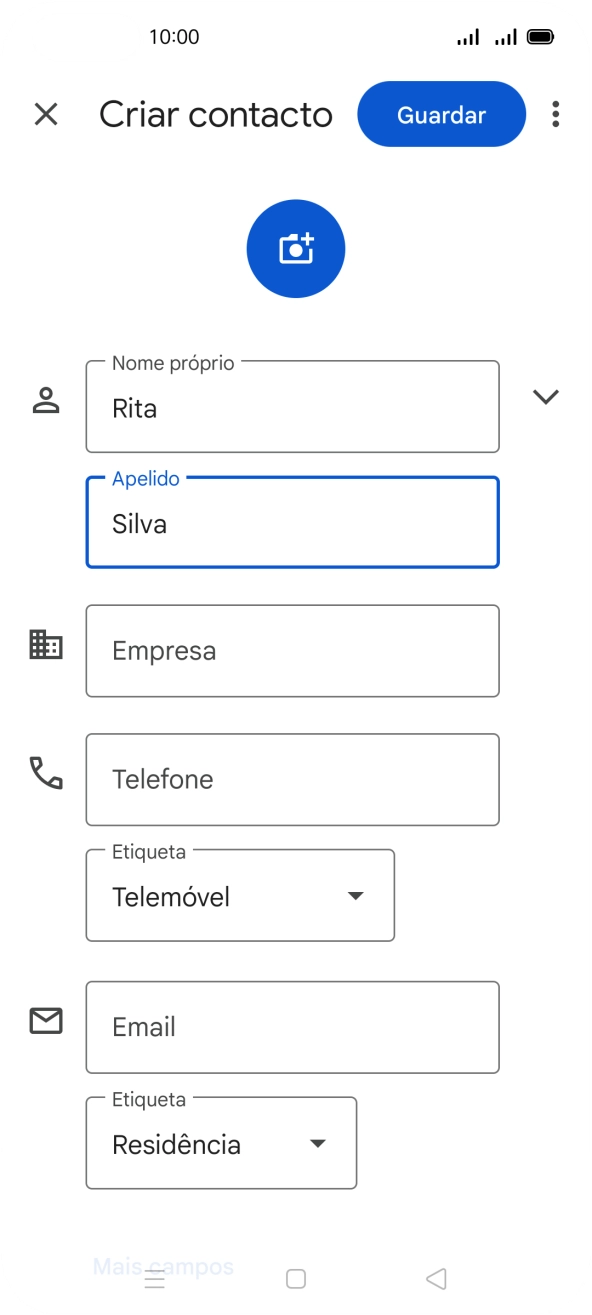 Prima Telefone e introduza o número de telefone pretendido.