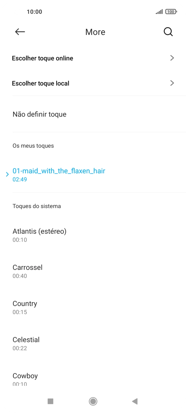 Prima a tecla de início para terminar e voltar ao ecrã inicial.