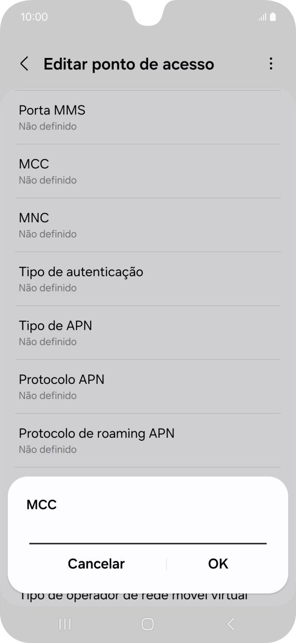 Introduza 268 e prima OK.