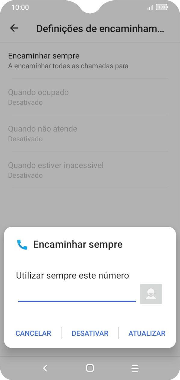 Prima DESATIVAR.
