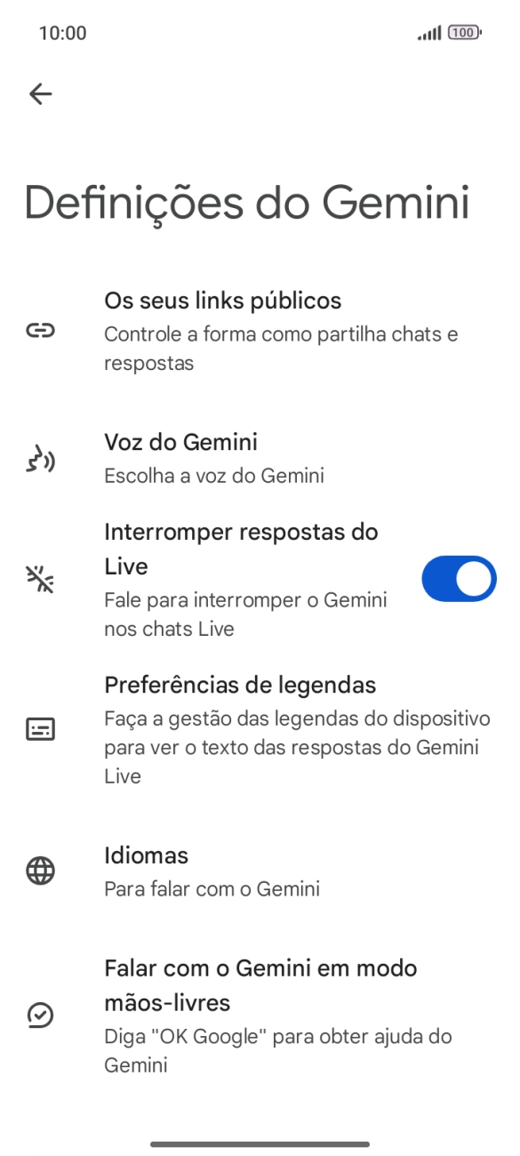 Siga as indicações no ecrã para escolher as definições pretendidas.