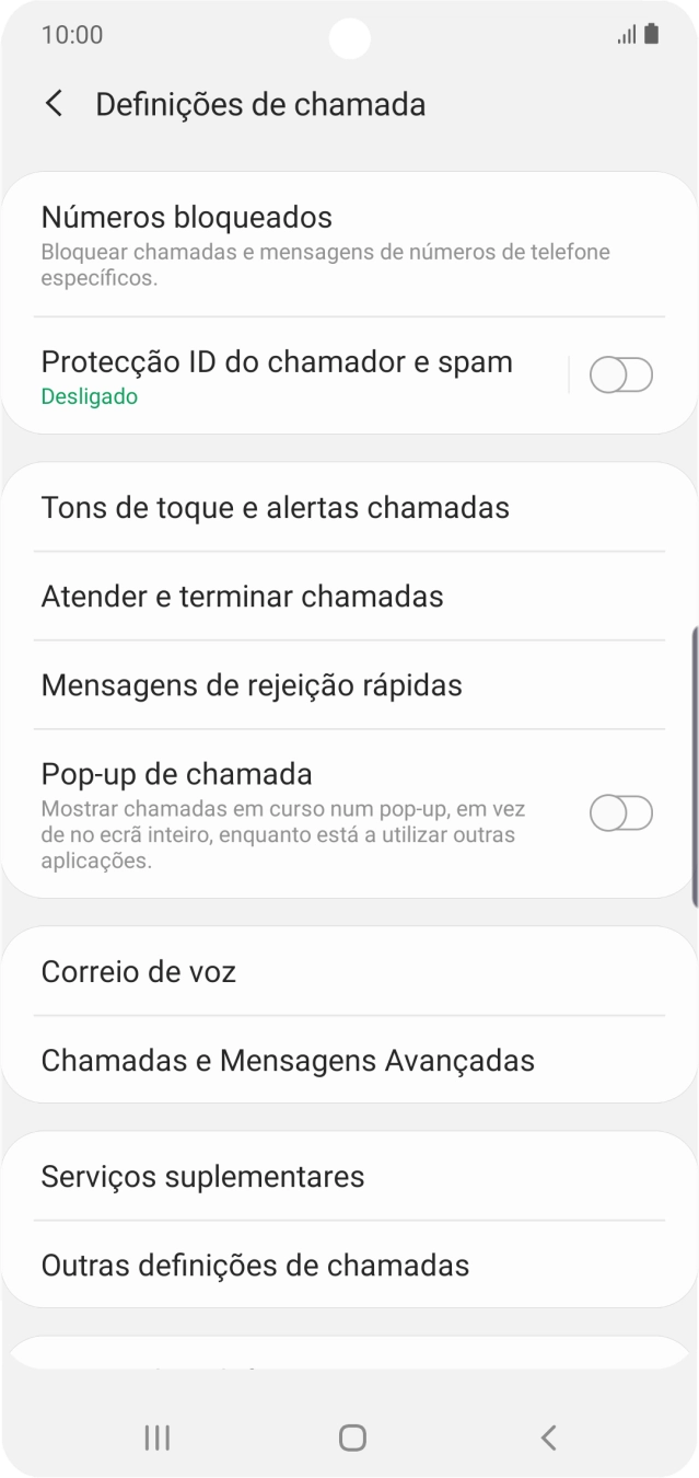 Prima Correio de voz.