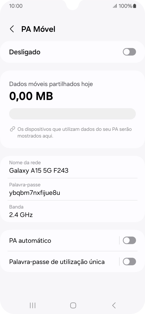 Prima Nome da rede.