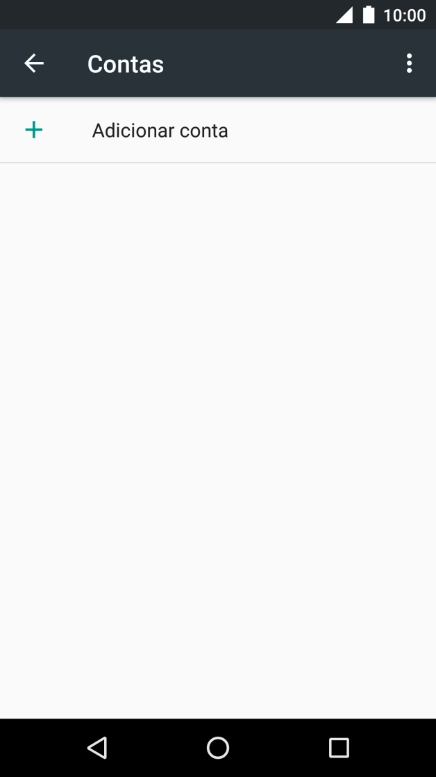 Prima Adicionar conta.