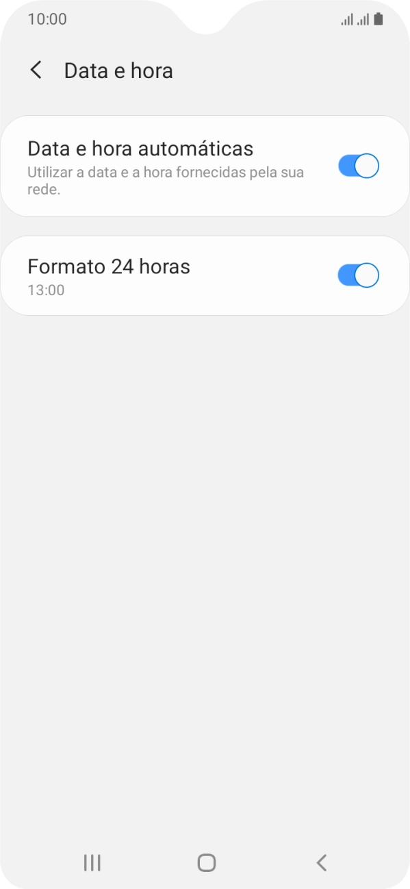 Prima a tecla de início para terminar e voltar ao ecrã inicial.