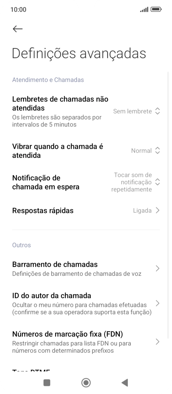 Prima Números de marcação fixa (FDN).