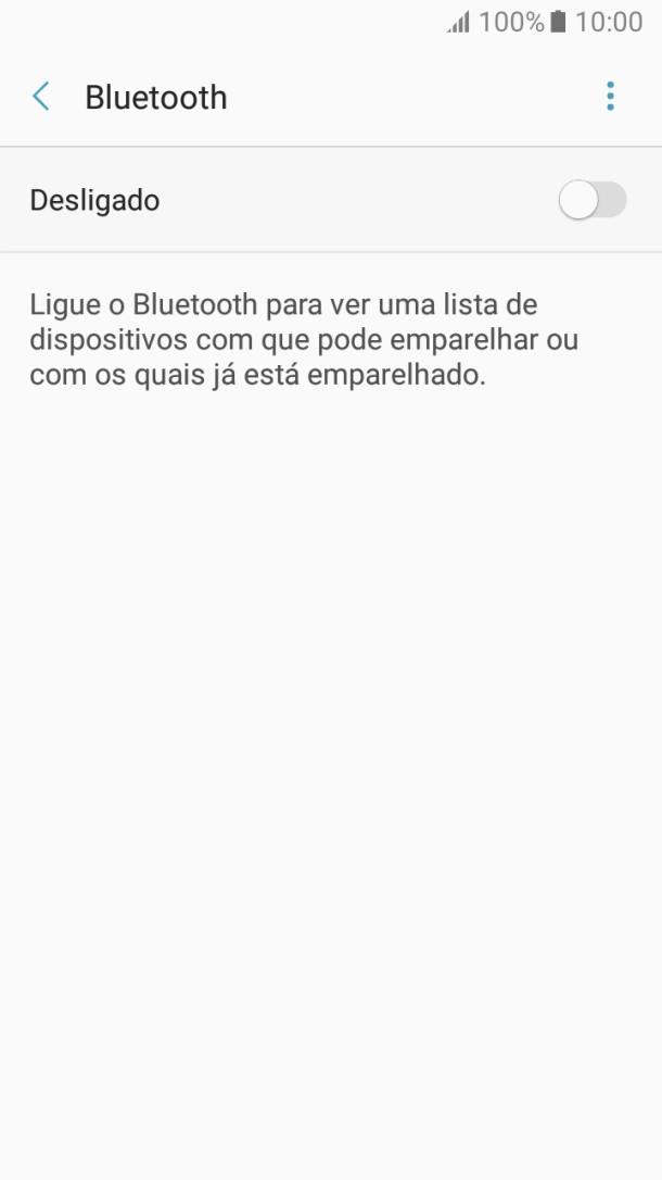 Prima o indicador para ativar a função.