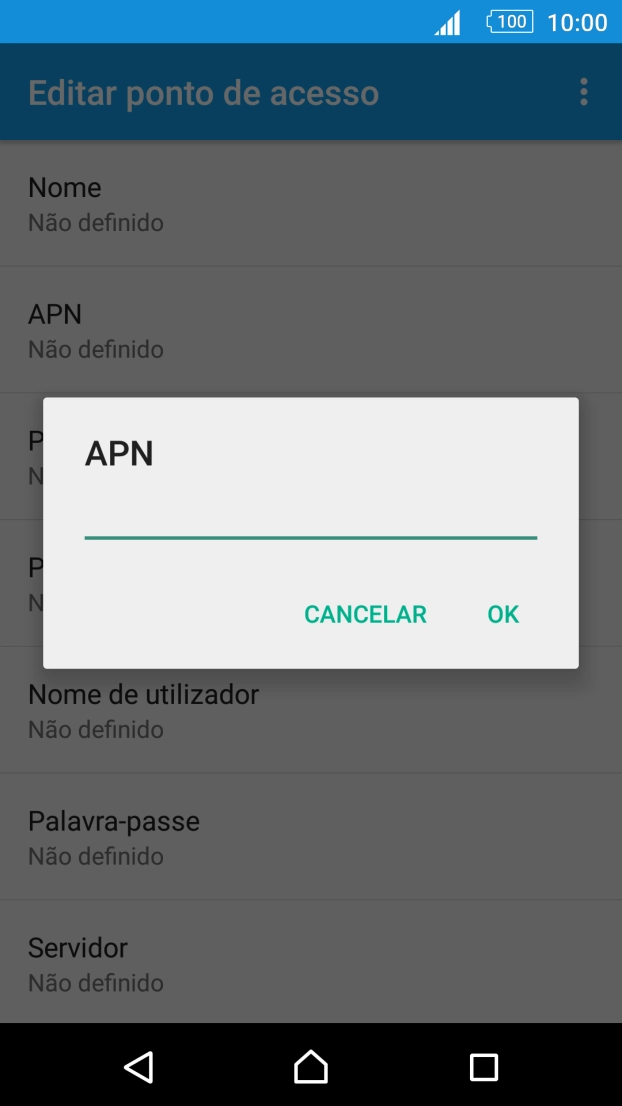 Introduza net2.vodafone.pt e prima OK.