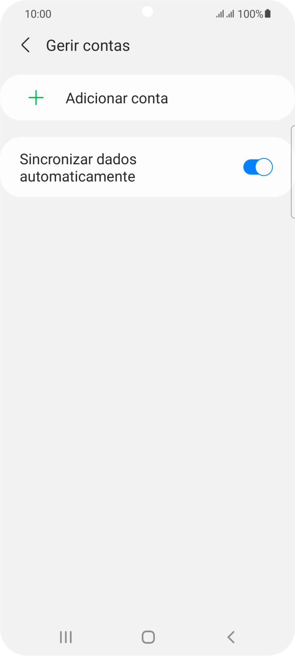Prima Adicionar conta.