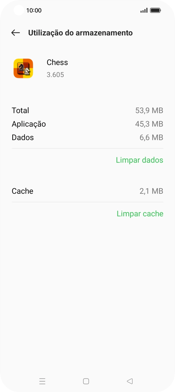 Prima Limpar cache.
