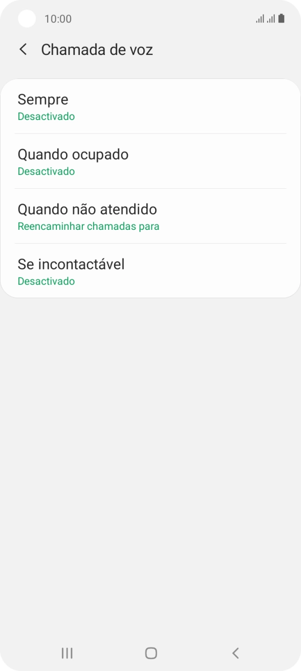 Prima a tecla de início para terminar e voltar ao ecrã inicial.