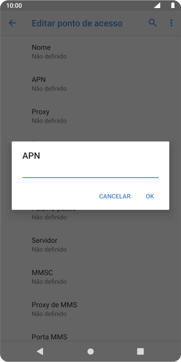 Introduza net2.vodafone.pt e prima OK.